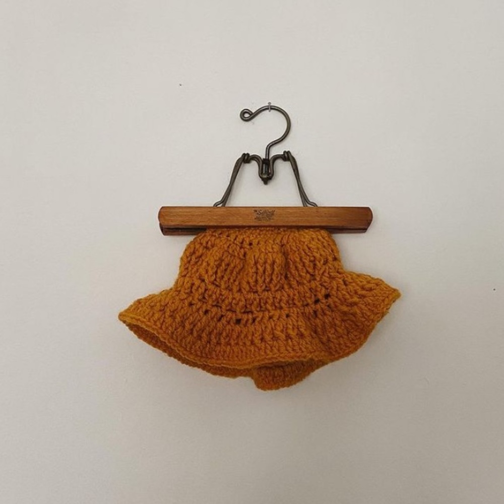 Crocheted baby/toddler sun hat